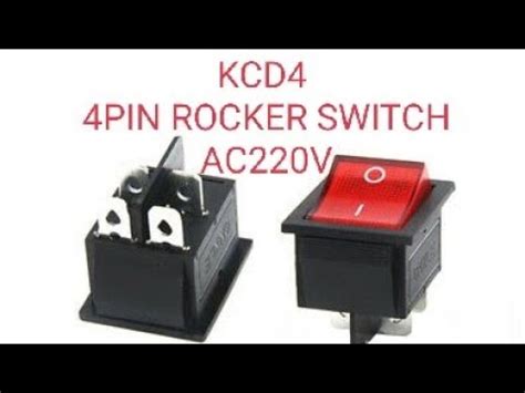 wire  pin rocker switch acv youtube