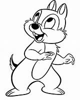 Chip Coloring Pages Disney Dale Clipart Kids Outline Drawing Dales Printable Christmas Size Castle Da Clip Colorare Cartoon Print Next sketch template