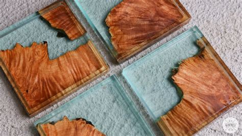 wood resin coasters diy resin  olive wood coasters  nidanin