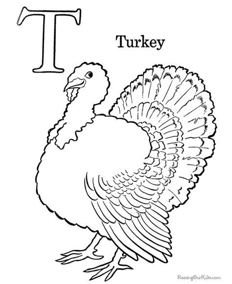 preschool coloring page  thanksgiving turkey