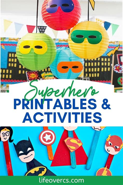 kindergarten  preschool superhero themed activities life  cs