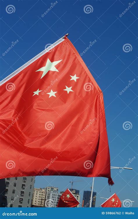star red flag stock photo image