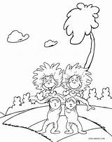 Seuss Coloring Dr Pages Printable Kids sketch template