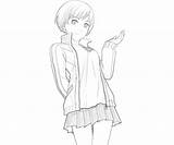 Persona Satonaka Chie Arena Coloring Pages sketch template
