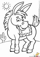 Coloringtop Donkey Coloringpages234 sketch template