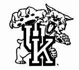 Kentucky Logo Wildcats Coloring Pages Wildcat University Logos Letters Template Jpeg sketch template