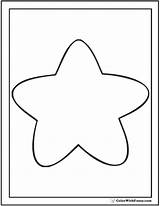Star Coloring Pages Rounded Template Printable Starburst Print Outline Sheets Colorwithfuzzy sketch template