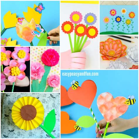 wonderful flower crafts ideas  kids  parents    thi hsg
