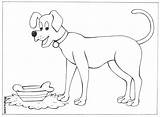 Domestic Animals Coloring Pages Dog Kids Pitara sketch template
