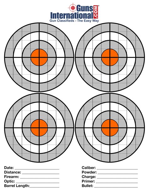 printable shooting targets