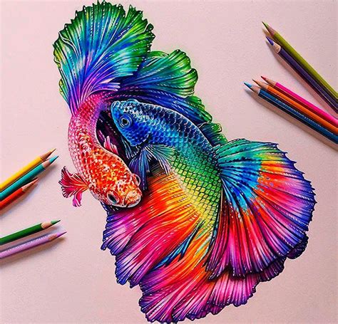 colorful fish painting   gmbarco