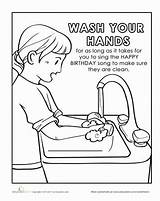Handwashing Germs Preschoolers Health Distilled Germ sketch template