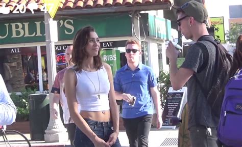 watch this super hot girl ask strangers if they want to bang video