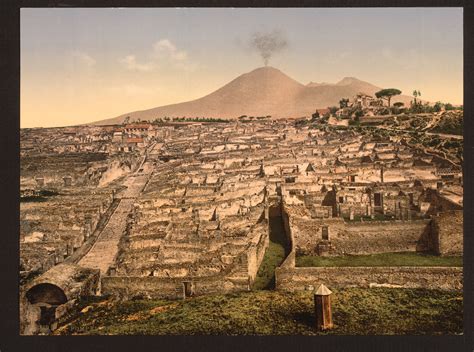 file general view and vesuvius pompeii italy lccn2001700924
