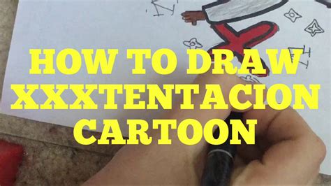How To Draw Xxxtentacion Cartoon Youtube