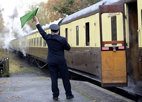 steam train train people flag stock  pictures royalty