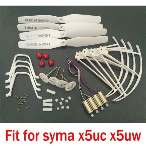 buy syma xuc xuw rc drone spare parts full set kit motors engines gear