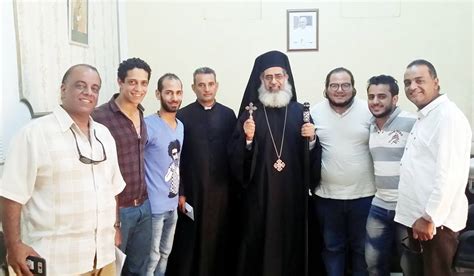 الانبا بطرس فهيم يستقبل جمعية الشباب الكاثوليكى المصرى فى المنيا الكنيسة الكاثوليكية بمصر