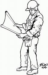 Worker Construction Coloring Drawing Pages Deviantart Getdrawings Drawings Popular sketch template