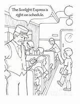 Polar Express Coloring Pages Sheets Christmas Printable Drawing Kids Train Worksheets Sheet Print Template Colouring Color Winter Ticket Activities Pdf sketch template