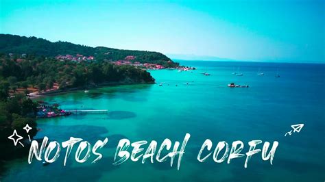 greece corfu  notos beach  drone fimi  se youtube