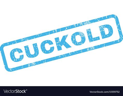 cuckold rubber stamp royalty  vector image