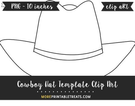 cowboy hat template clipart hat template templates digital