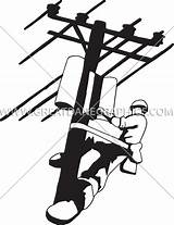 Lineman Electrical Clipart Printing Production Ready Artwork Webstockreview Electric Line Shirt Vector sketch template