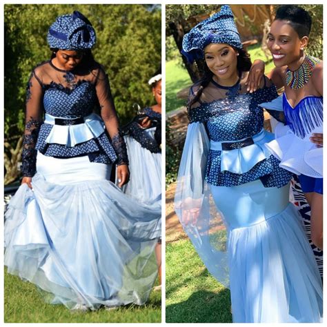 clipkulture tswana bride in mixed to match shweshwe traditional