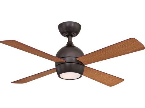 fanimation fans kwad dark bronze  light  wide led indoor ceiling fan  reversible