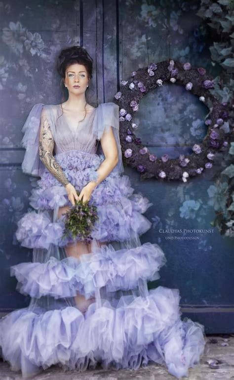 Katharina Hakaj Couture Tulle Victorian Dress