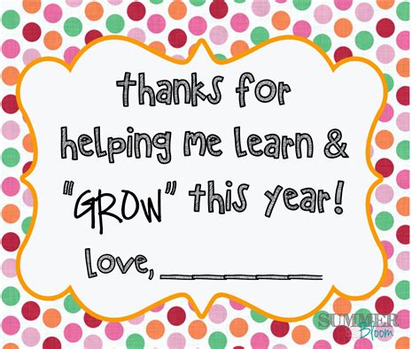 teacher appreciation gift   helping  learn  grow