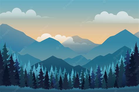 mountain illustration wallpapers