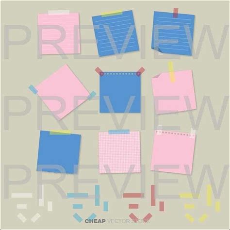 sticky paper  cheap vector stock