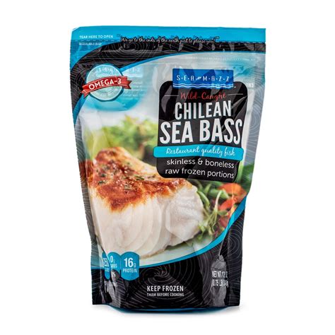 Sea Mazz Wild Caught Chilean Sea Bass Fillets Frozen Weee