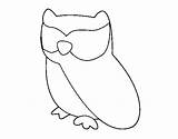 Relaxed Owl Coloring Coloringcrew sketch template