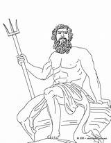 Poseidon Grego Deus Mares Hellokids Grecia Antiga sketch template