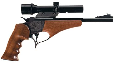 thompson center arms contender model single shot pistol  scope