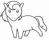 Horse Cartoon Cute Horses Coloring Pages Drawings Kids Drawing Little Printable Cliparts Draw Print Clipart Easy Color Library Clip Cartoons sketch template