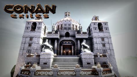 conan exiles argossean palace  watchtowers reverse build youtube