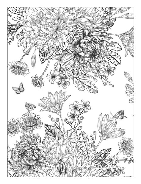 beautiful flower flower coloring pages printable lautigamu