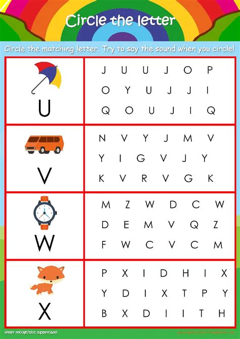 letter identification preschool worksheets letter recognition pin