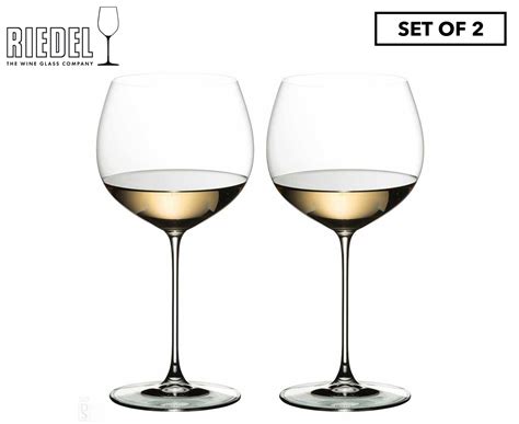 set of 2 riedel 620ml veritas oaked chardonnay wine glasses au