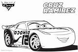 Cruz Ramirez Cars Coloring Pages Pixar Printable Color Template Kids sketch template