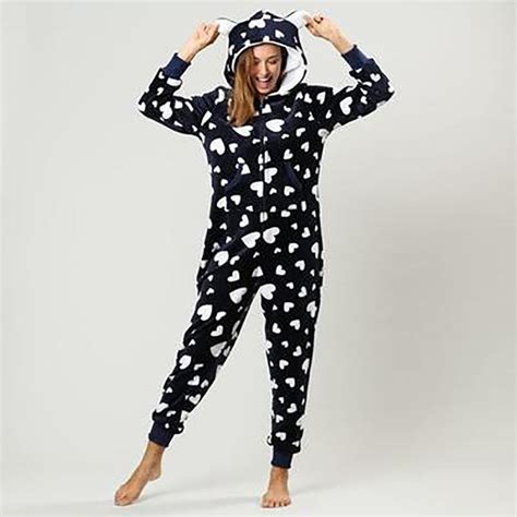 winter warm pyjamas women onesie flannel sleepwear  long sleeve hooded sets  piece