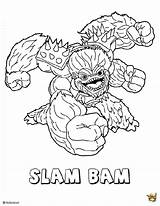 Slam Bam Colouring Pages Skylander Trending Days Last sketch template