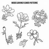 Patterns Wood Flower Carving Printable Pattern Burning Scroll Saw Printablee Category Via Tracing sketch template