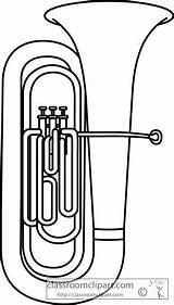 Tuba Baritone Instruments Euphonium Instrumente Sousaphone Weiß sketch template