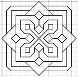Cuadricula Blackwork Cuadros Abstratos Geometria Cuadriculado Cómo Islamici Motivi Decorativi Bordado Grecas Autocad Mandalas Nivel Geométrico Isometrico Adornos Edredón sketch template