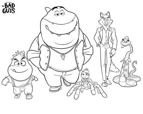 bad guys coloring pages coloring home